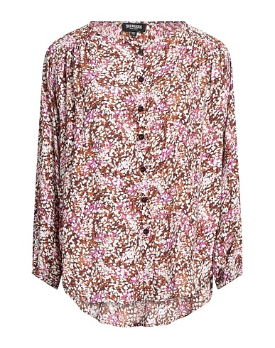 TRUE RELIGION Patterned shirts & blouses Camel 100% Viscose