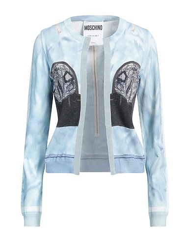 MOSCHINO Cardigan Light blue 88% Viscose, 12% Polyester