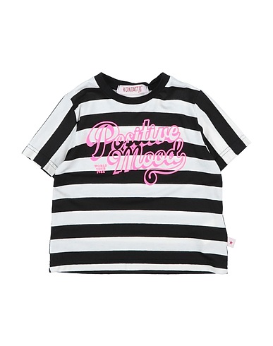 KONTATTO T-shirt Black 95% Viscose, 5% Elastane
