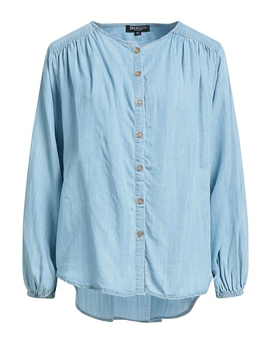 TRUE RELIGION Solid colour shirts & blouses Light blue 100% Lyocell