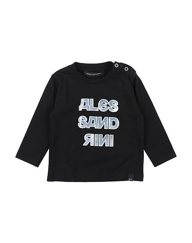 DANIELE ALESSANDRINI T-shirt Black 95% Cotton, 5% Elastane