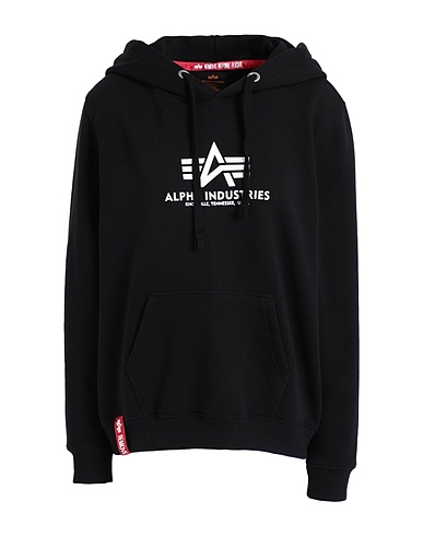 ALPHA INDUSTRIES Hoodie Schwarz 80% Baumwolle, 20% Polyester