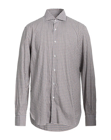 BARBA Napoli Checked shirt White 100% Cotton