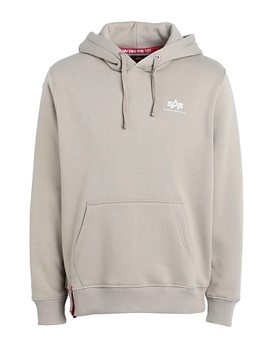 ALPHA INDUSTRIES Hooded sweatshirt Khaki 80% Cotton, 20% Polyester