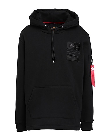 ALPHA INDUSTRIES Felpa Nero 80% Cotone, 20% Poliestere