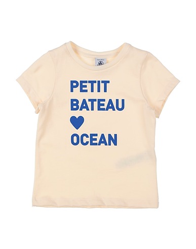 PETIT BATEAU T-Shirt Beige 100% Organische Baumwolle