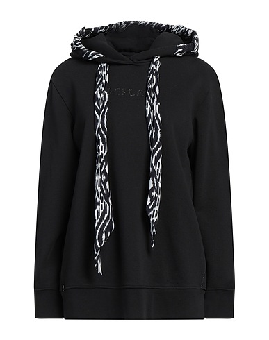 REPLAY Hooded track jacket  Black 100% Cotton