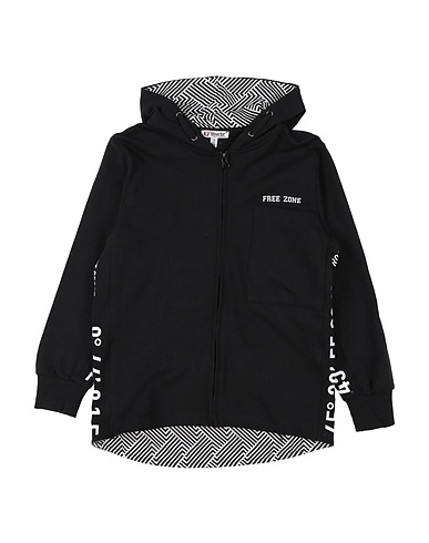 YOURS by 02TANDEM Hooded track jacket  Black 100% Cotton