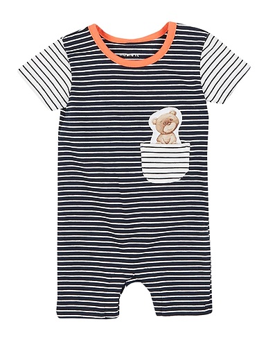 NAME IT® Baby jumpsuit  Midnight blue 95% Organic cotton, 5% Elastane