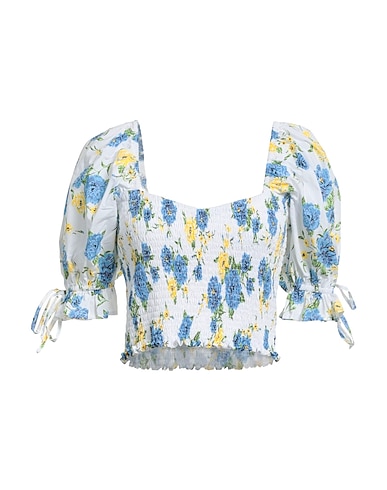 FAITHFULL Off-the-shoulder top White 100% Cotton