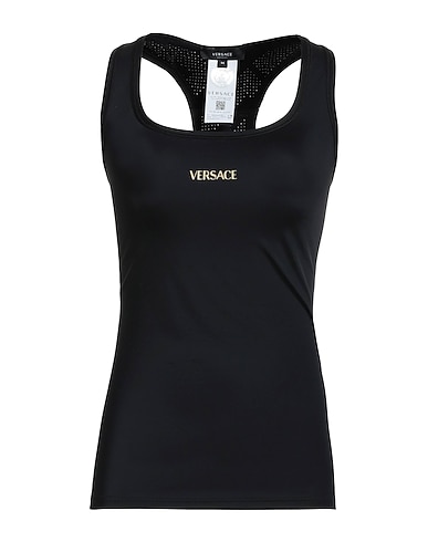 VERSACE Vest Black 78% Polyamide, 22% Elastane