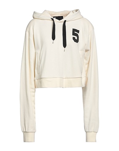 5PREVIEW Hooded sweatshirt Cream 80% Cotton, 20% Polyester