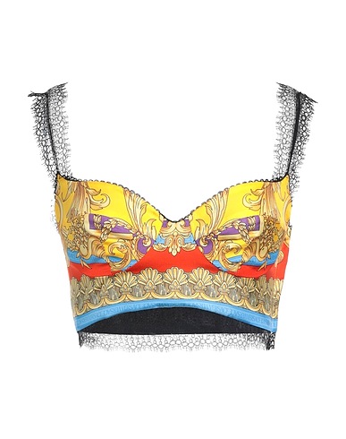 VERSACE Bustier Yellow 80% Polyamide, 20% Elastane