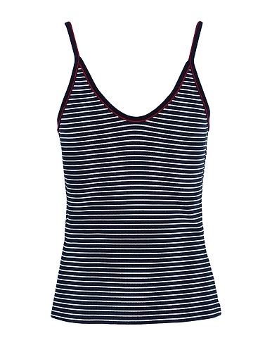 TOMMY HILFIGER Vest Midnight blue 88% Viscose, 12% Elastane