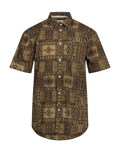 ANERKJENDT Patterned shirt Khaki 100% Organic cotton