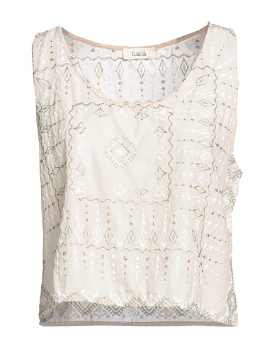 NANÀ ITALIAN HEART Top Beige 80% Cotone, 20% Poliestere