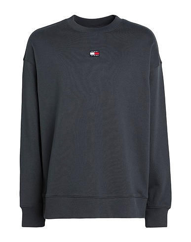 TOMMY JEANS Sweatshirt Charcoal 100% Cotton