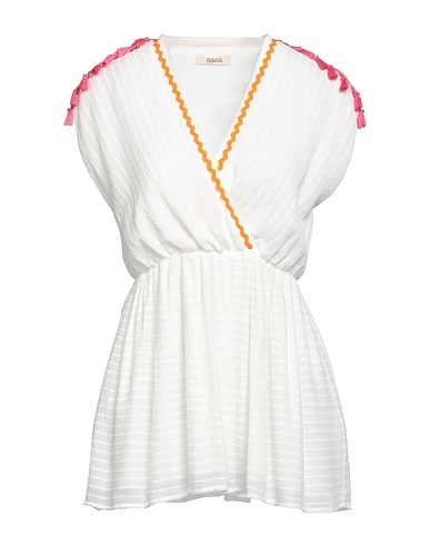 NANÀ ITALIAN HEART Top White 86% Ramie, 14% Polyamide