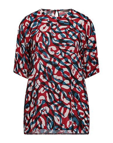 ROBERTO CAVALLI Top Rosso 100% Seta