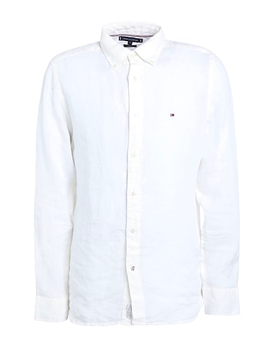TOMMY HILFIGER Linen shirt White 100% Linen