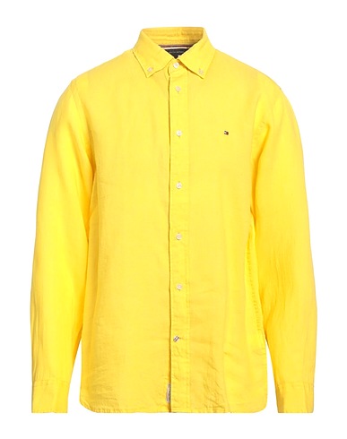 TOMMY HILFIGER Solid color shirt 100% Linen