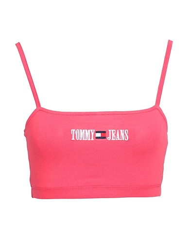 TOMMY JEANS Top Coral 94% Cotton, 6% Elastane