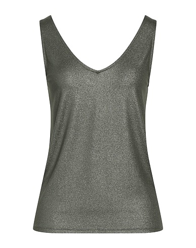 MAJESTIC FILATURES Top Dark green 94% Viscose, 6% Elastane