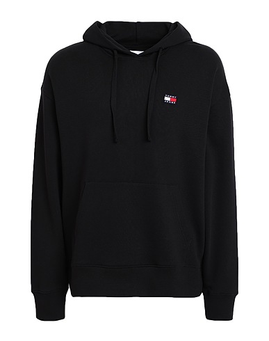 TOMMY JEANS Hoodie Schwarz 100% Baumwolle
