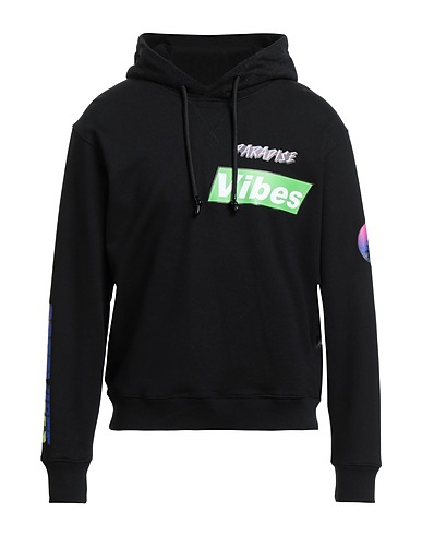 VERSACE JEANS COUTURE Felpa Nero 100% Cotone