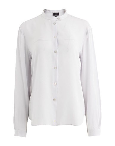 GIORGIO ARMANI Silk shirts & blouses Light grey 100% Mulberry silk