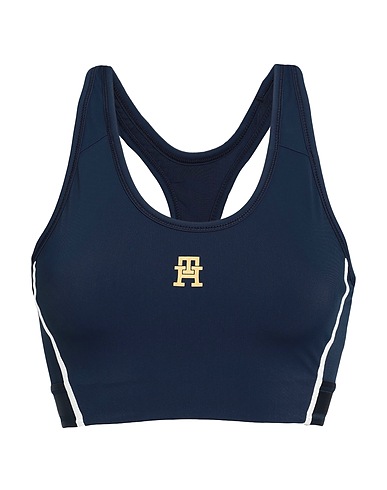 TOMMY HILFIGER Crop top Blu navy 59% Poliammide, 41% Elastan