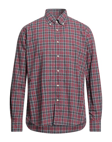 XACUS Checked shirt Grey 100% Cotton