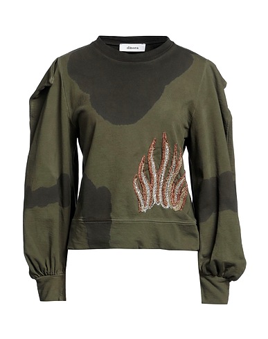 DIMORA Sweatshirt Military green 100% Cotton