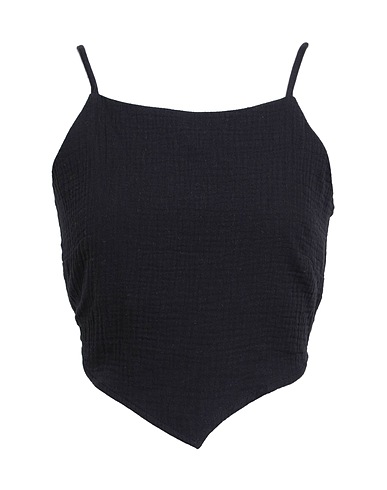 VERO MODA Crop top Nero 100% Cotone