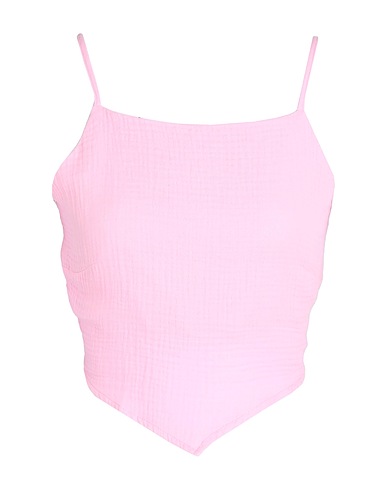 VERO MODA Cropped Top Rosa 100% Baumwolle