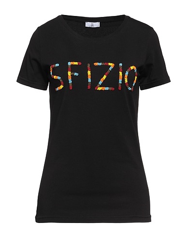 SFIZIO STUDIO T-shirt Nero 95% Viscosa, 5% Elastan