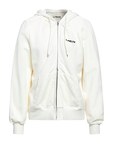 POLITE Hooded track jacket  Off white 100% Cotton