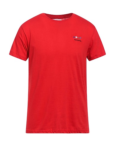 THE EDITOR T-shirt Rosso 100% Cotone