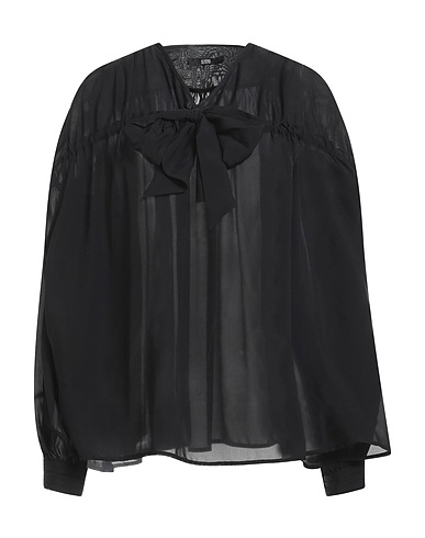 SLY010 Seidentop Schwarz 100% Seide