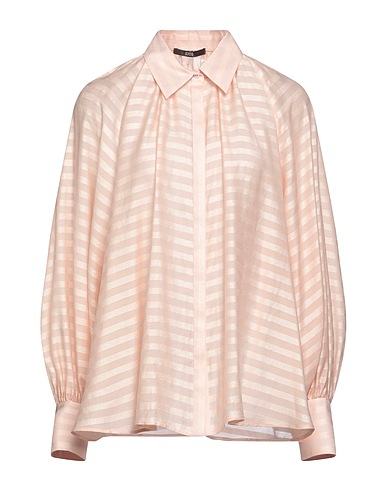SLY010 Chemise à rayures Vieux rose 84% Lyocell, 14% Soie, 2% Autres fibres
