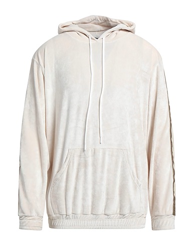 TAKESHY KUROSAWA Hooded track jacket  Ivory 92% Polyester, 8% Elastane