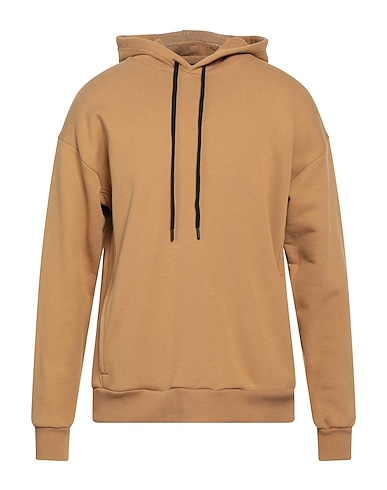 TAKESHY KUROSAWA Hooded track jacket  Camel 85% Cotton, 15% Polyester