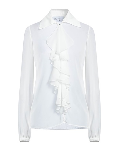 VIRNA DRÒ Camicie e bluse tinta unita Bianco 100% Altre Fibre