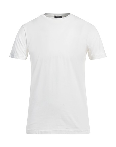 ROSSOPURO Basic T-Shirt Weiß 100% Baumwolle