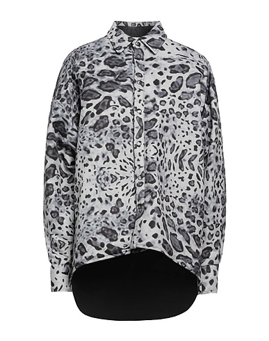 VIRNA DRÒ Shirts Grey 100% Cotton
