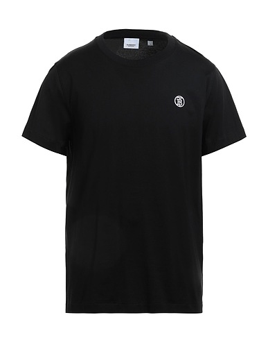 BURBERRY T-shirt Black 100% Cotton, Elastane