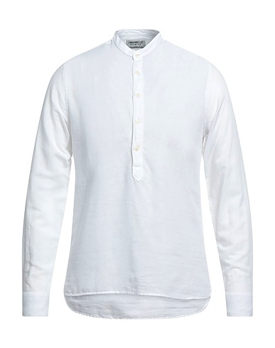 FRED MELLO Linen shirt White 60% Linen, 40% Cotton