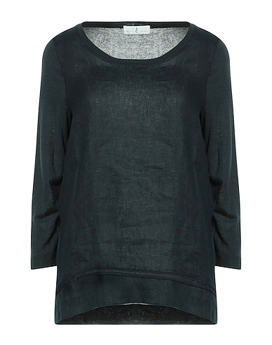 WHYCI Top BLU NAVY 70% Viscose, 30% Linen