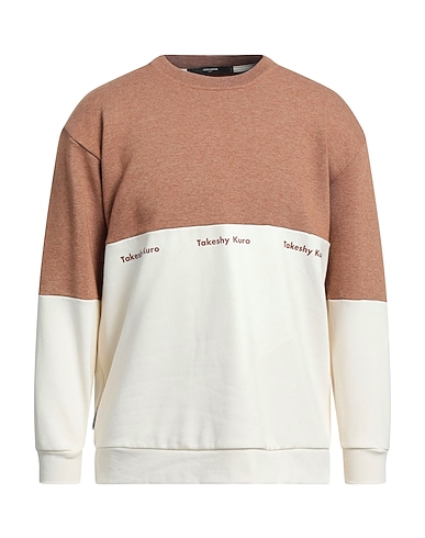 TAKESHY KUROSAWA Sweatshirt Kamel 65% Baumwolle, 35% Polyester