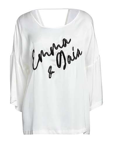 EMMA & GAIA Top Off white 100% Viscosa